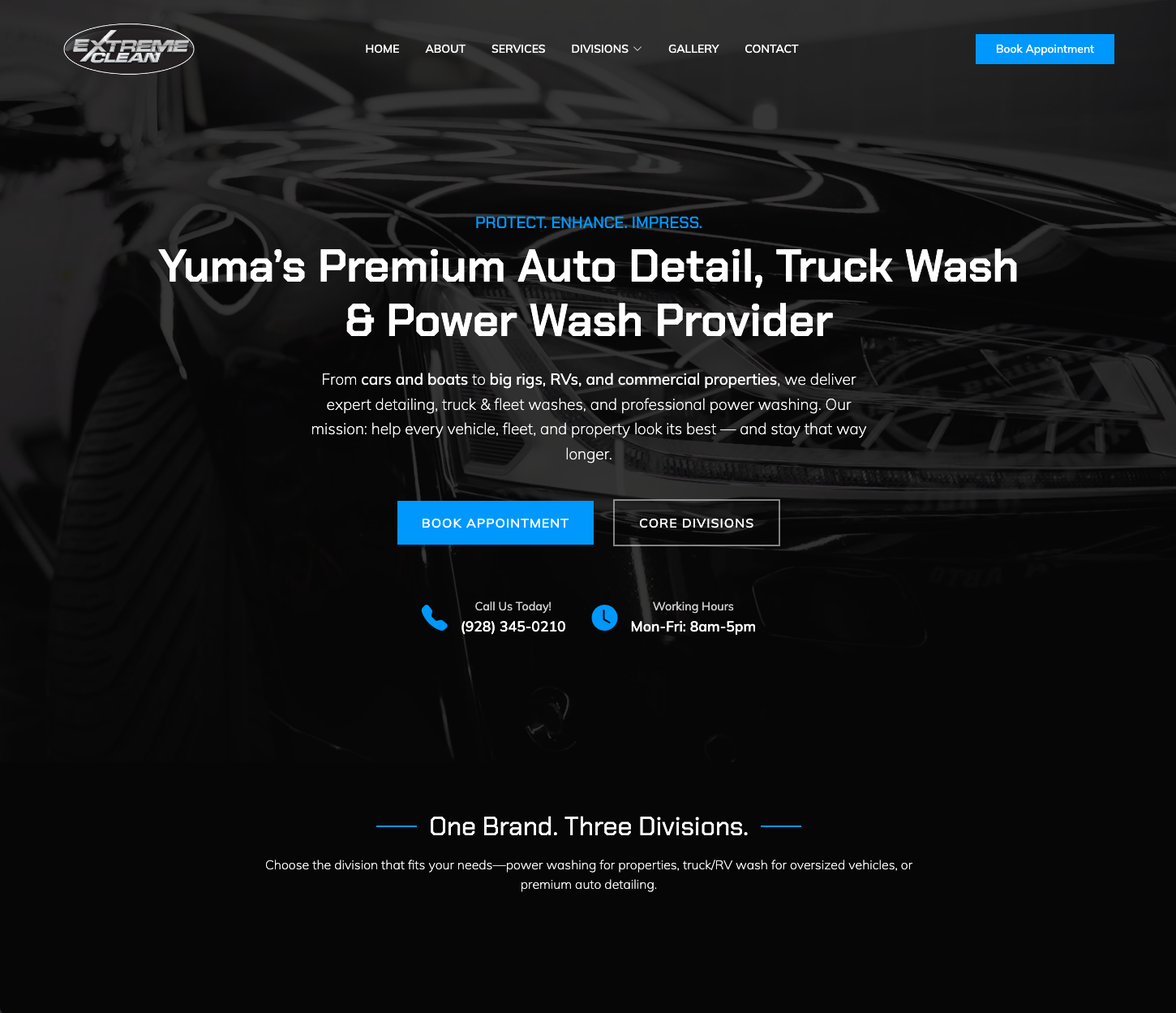 AZ Extreme Clean website