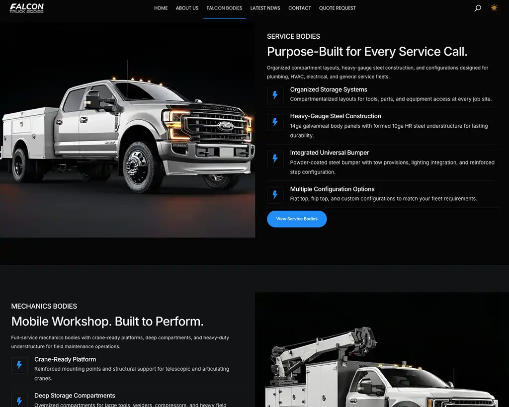 Falcon Truck Bodies screenshot 5