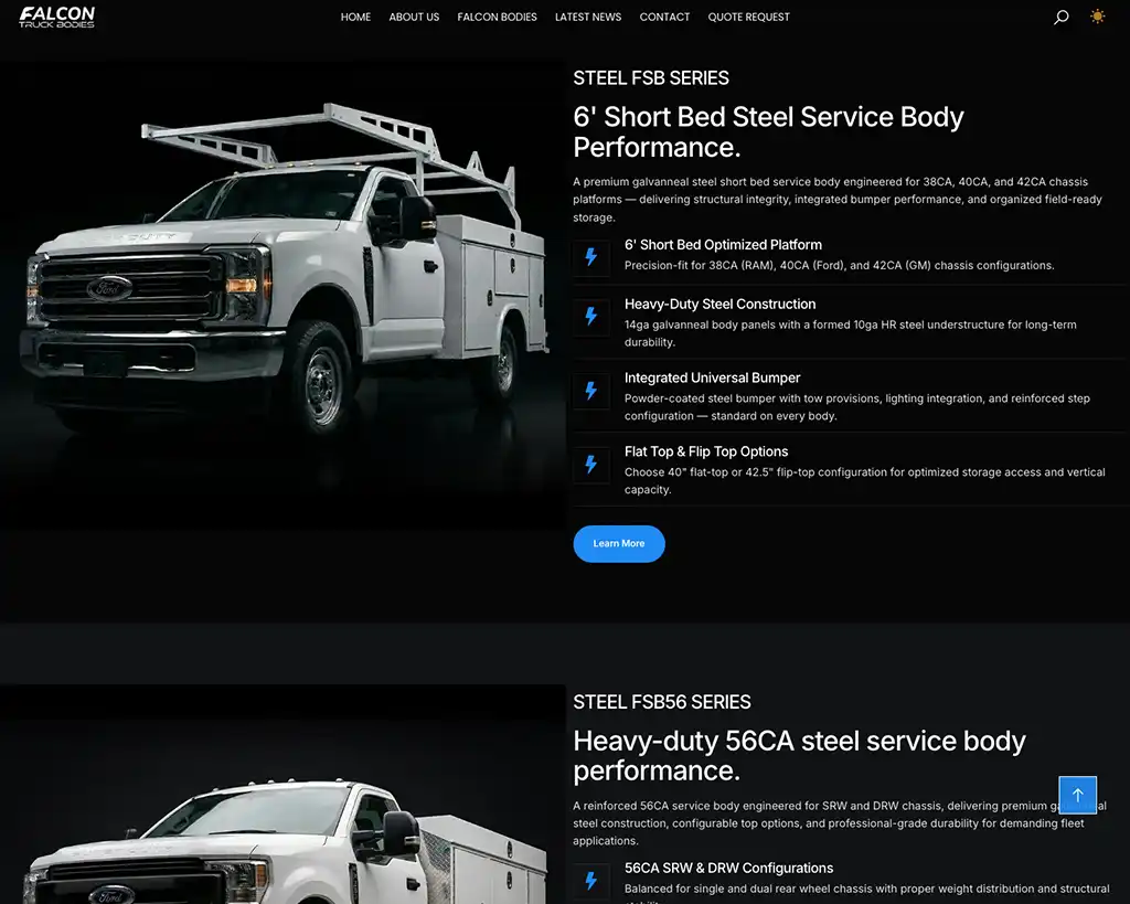 Falcon Truck Bodies screenshot 4