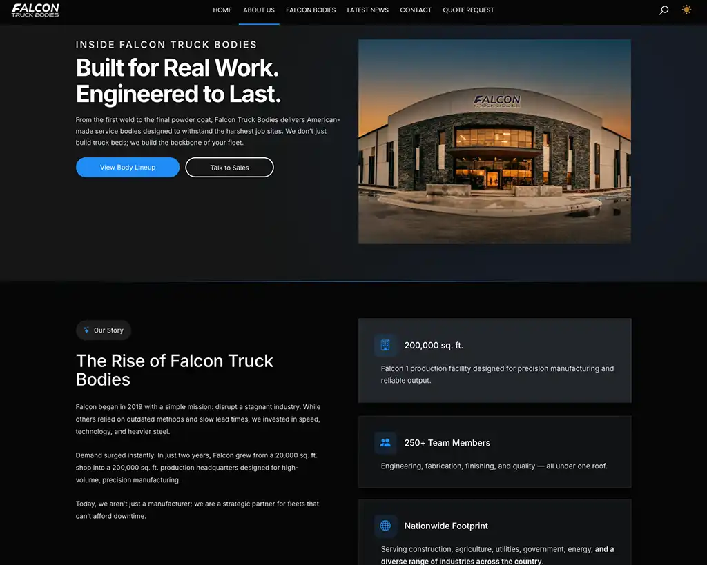 Falcon Truck Bodies screenshot 3