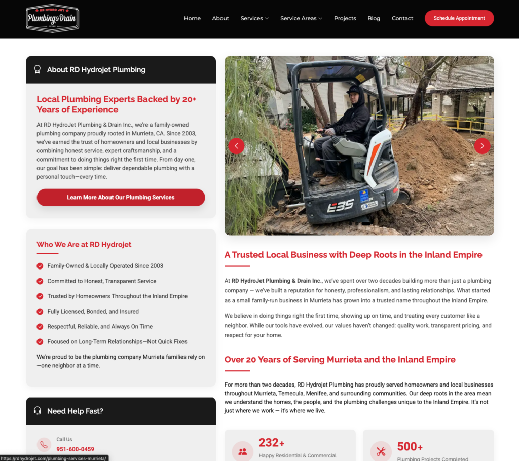 RD Hydrojet Plumbing & Drain screenshot 5