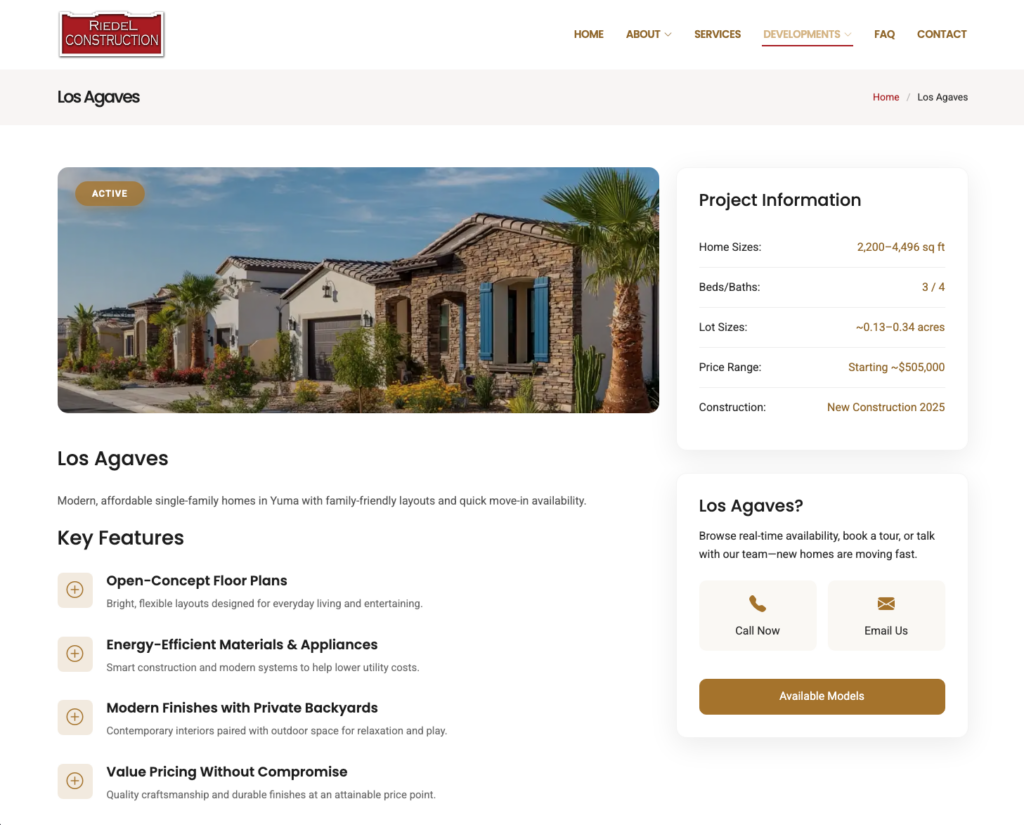 Riedel Construction screenshot 5