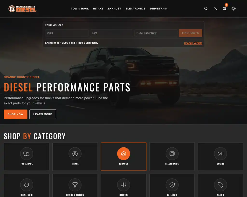 Orange County Diesel website