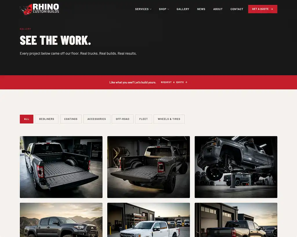 Rhino Custom Builds screenshot 6