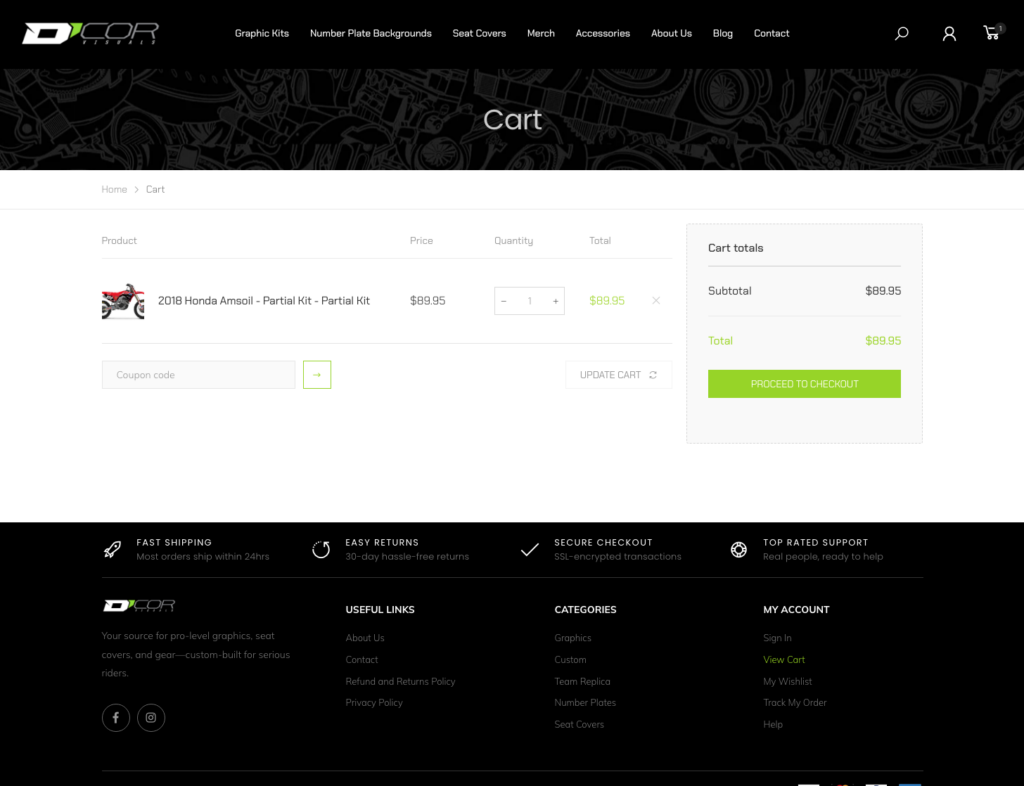 D’Cor Visuals website project view 5
