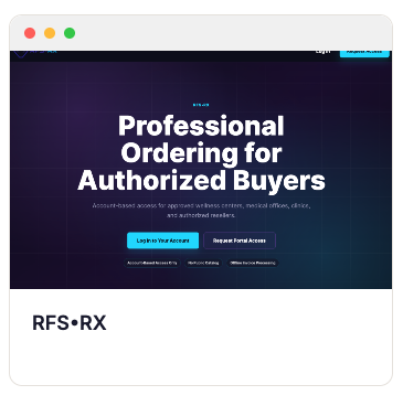 GSL Design portfolio card for RFS RX.